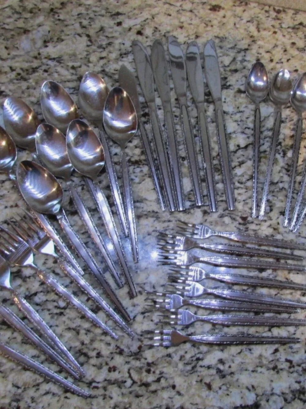 VINTAGE STANLEY ROBERTS SILVERWARE SET 48 PCE FLATWARE